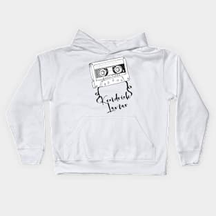 Good Vibes Kendrick Lamar // Retro Ribbon Cassette Kids Hoodie